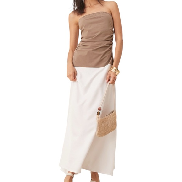 ASOS DESIGN bandeau midi dress - Picture 1 of 3
